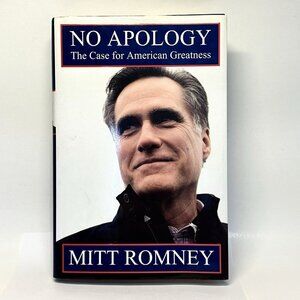 Mitt Romney No Apology SIGNED 1ST Edition HC Republican US Utah Senator LDS